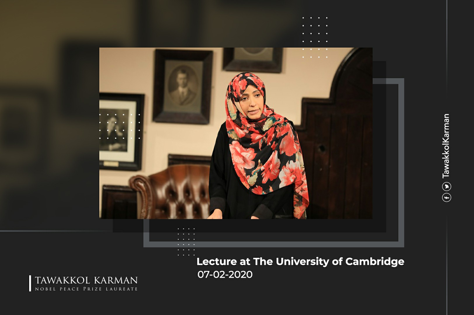 Tawakkol Karman’s Speech at The University of Cambridge