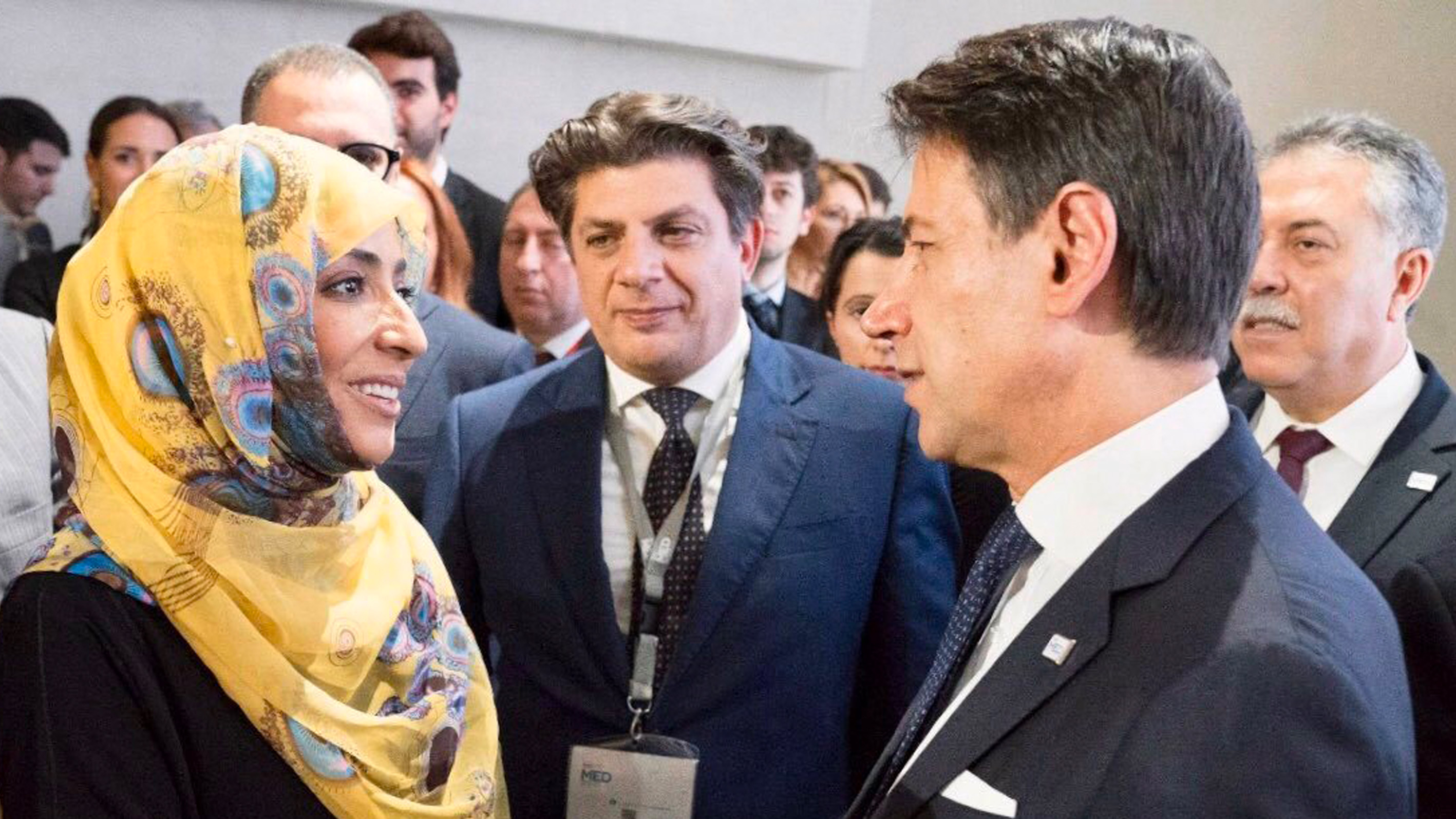 Tawakkol Karman meets with Italy’s PM