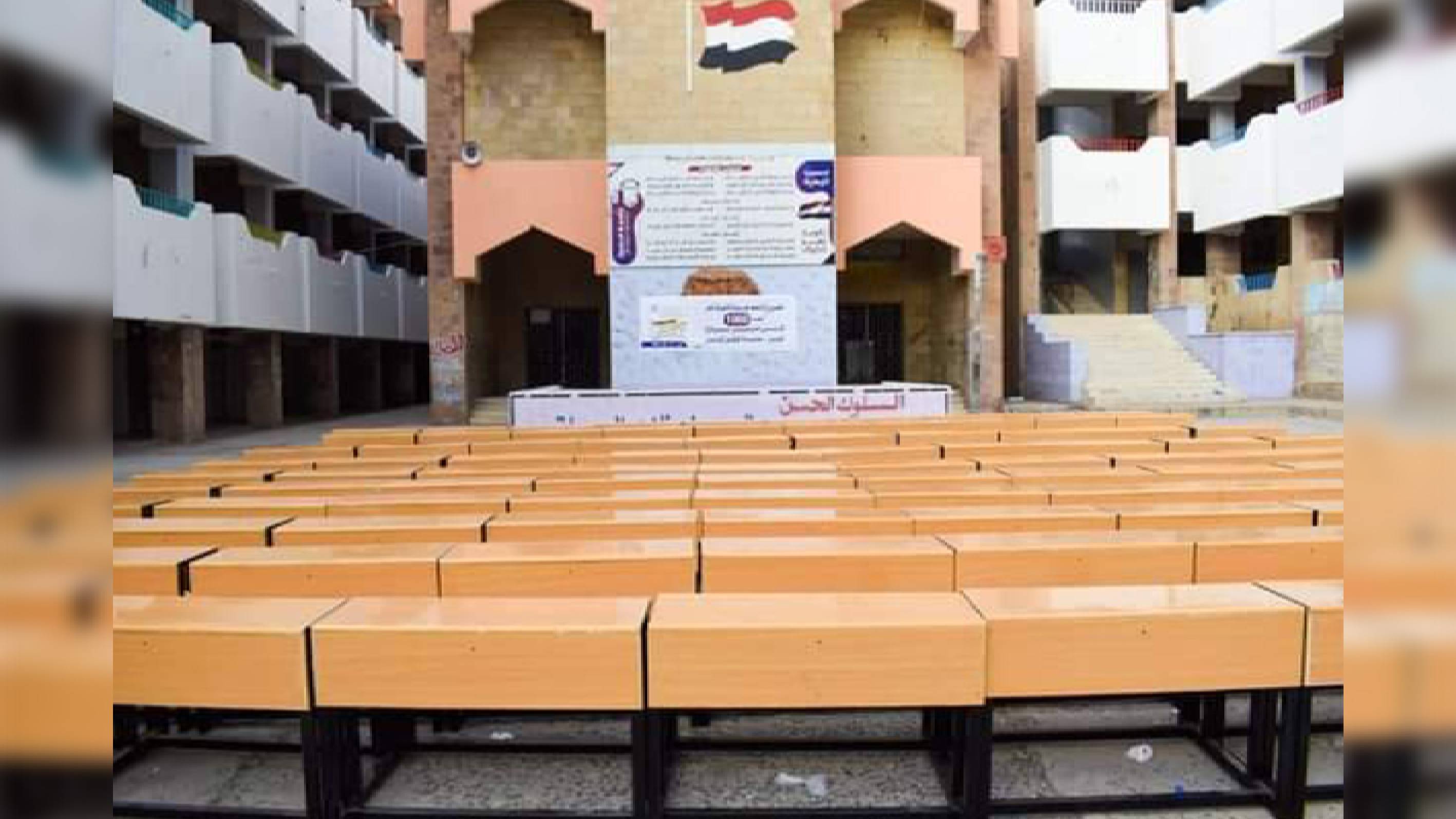 TKF delivers 500 double seats to Taiz Al-Kubra High School