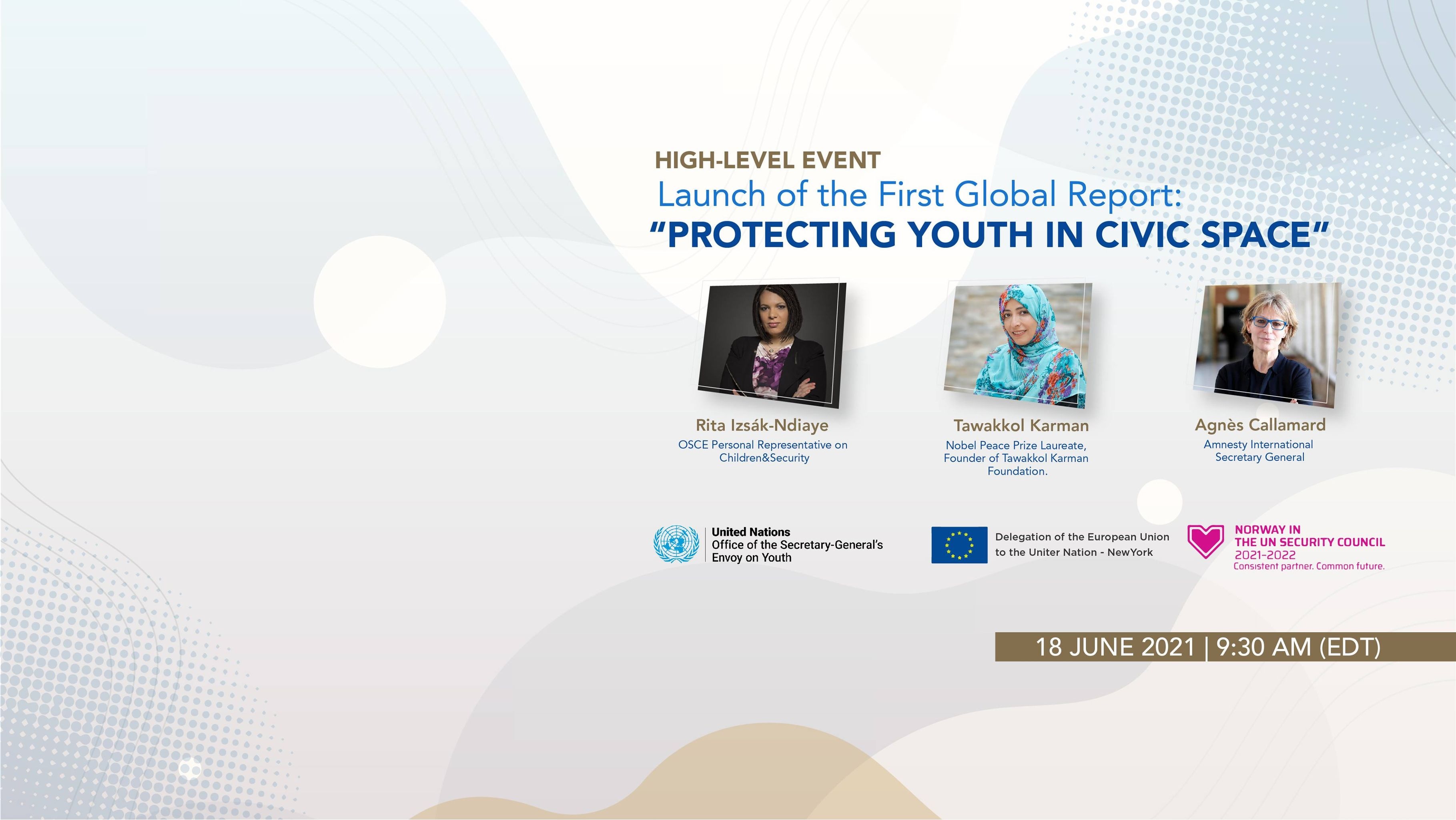 Tawakkol Karman participates in high-level event at invitation of UN Youth Envoy