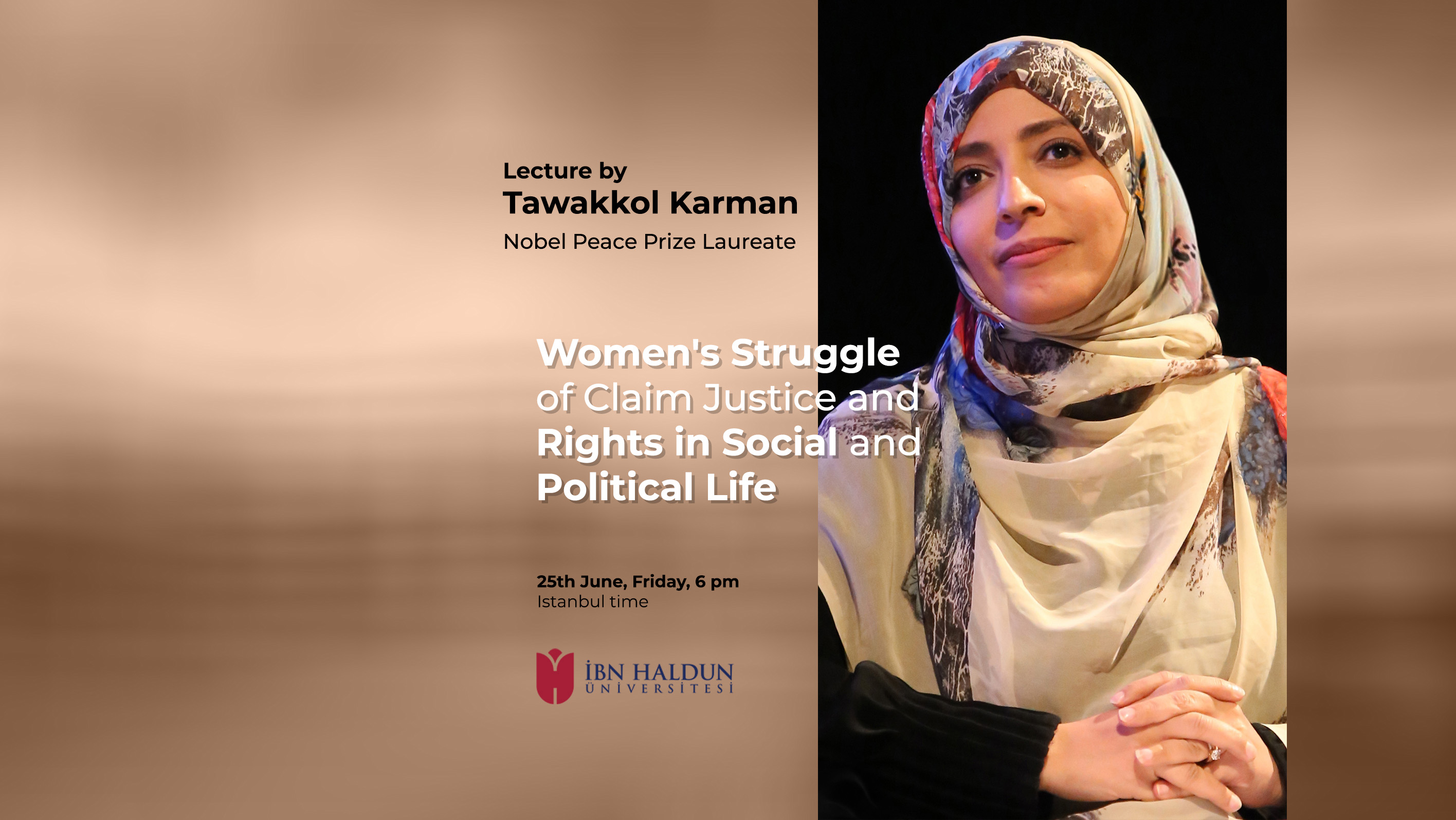 Tawakkol Karman lectures on women’s struggle at well-established research university