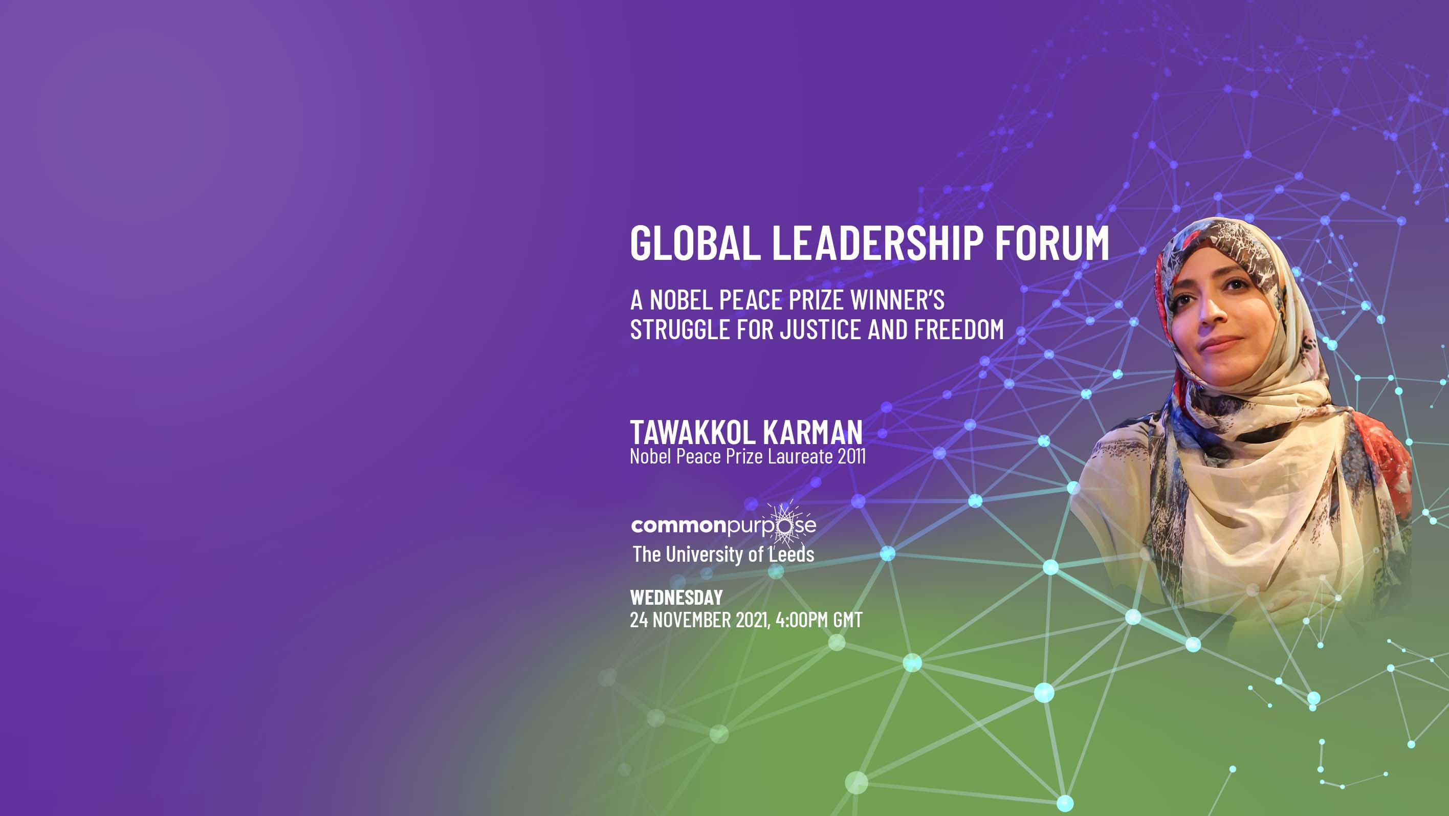 Nobel laureate participates in Global Leadership Forum 2021