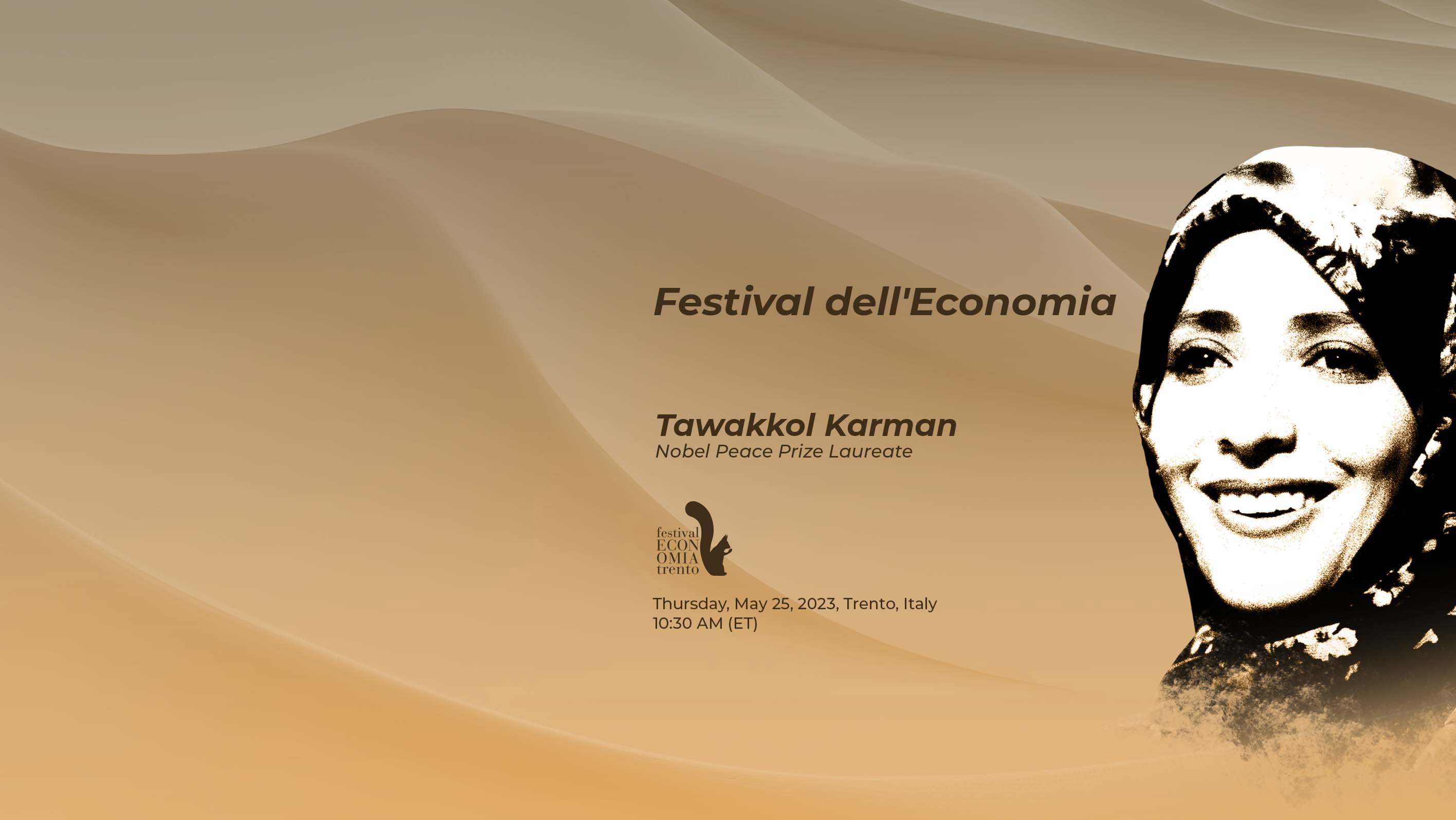 Tawakkol Karman to speak at Trento Festival of Economics