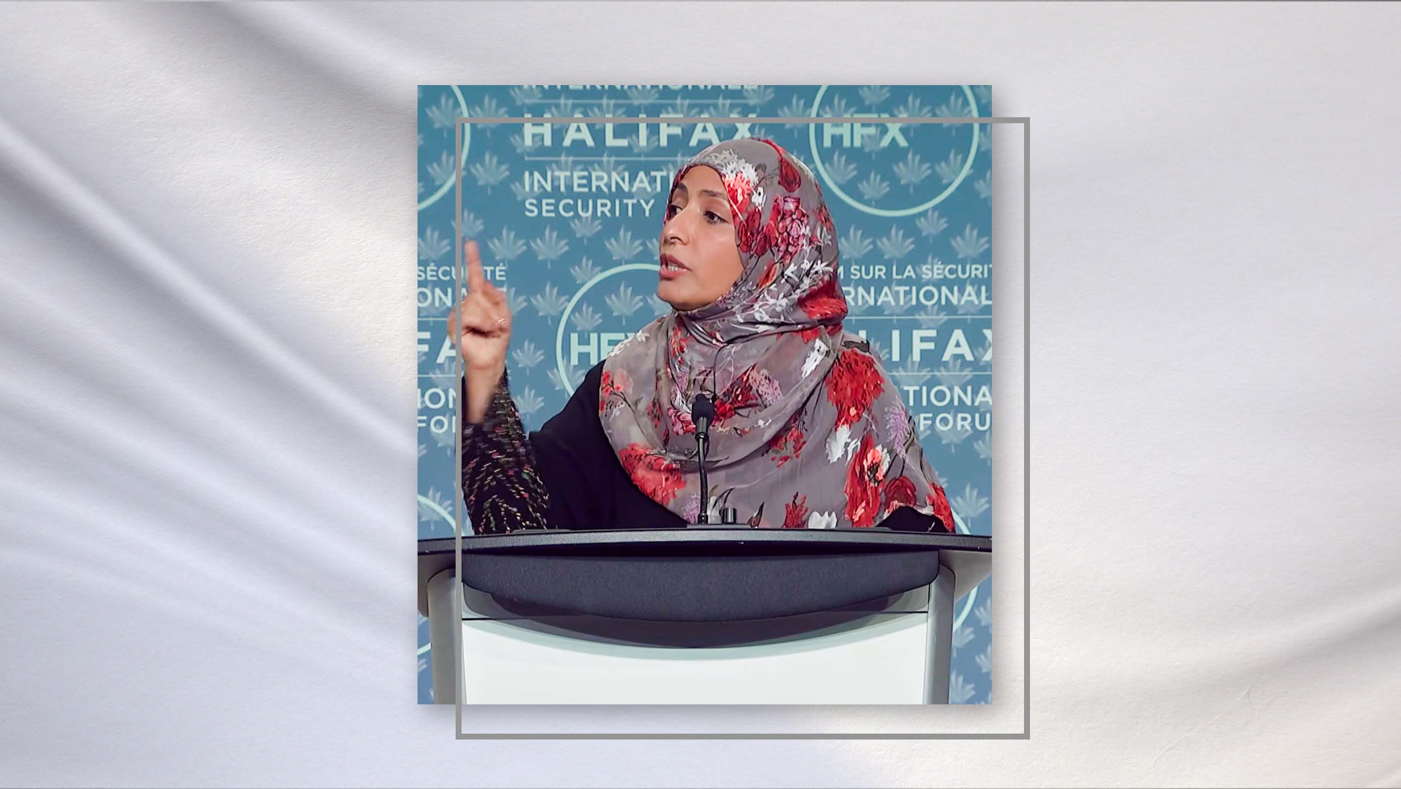 Tawakkol Karman Speech at the Halifax Security Forum - Canada